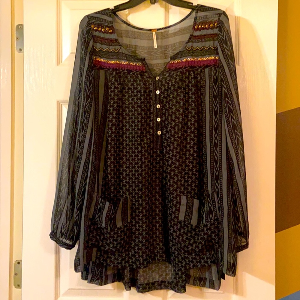 Free People sheer tunic